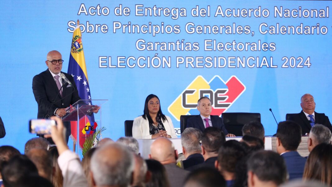 AN entrega Acuerdo Nacional sobre elecciones al CNE