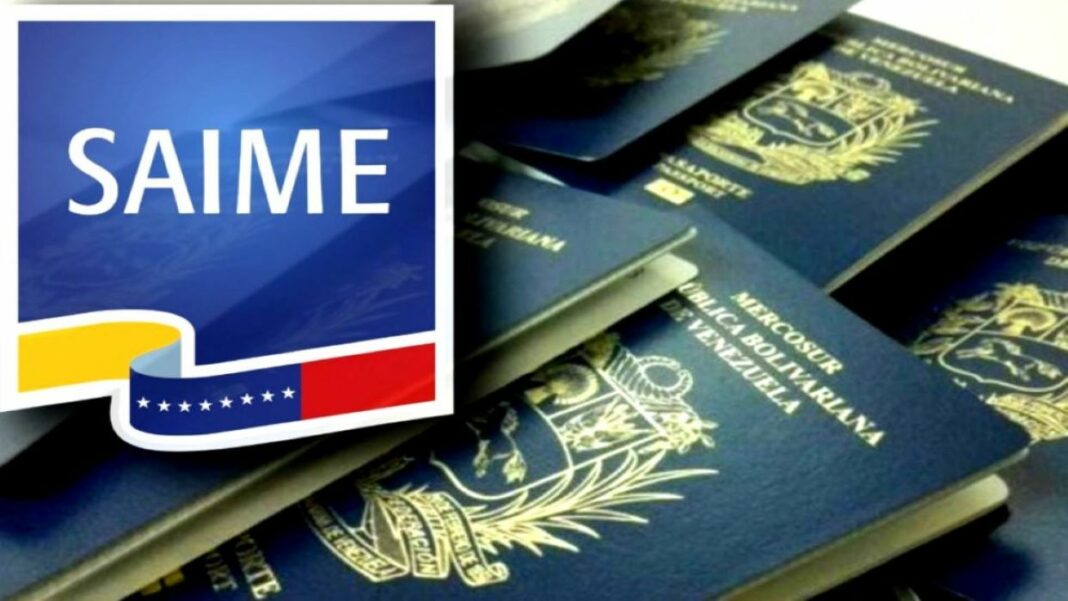 SAIME venezolano pasaporte vencido