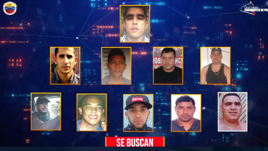 Delincuentes buscados Venezuela