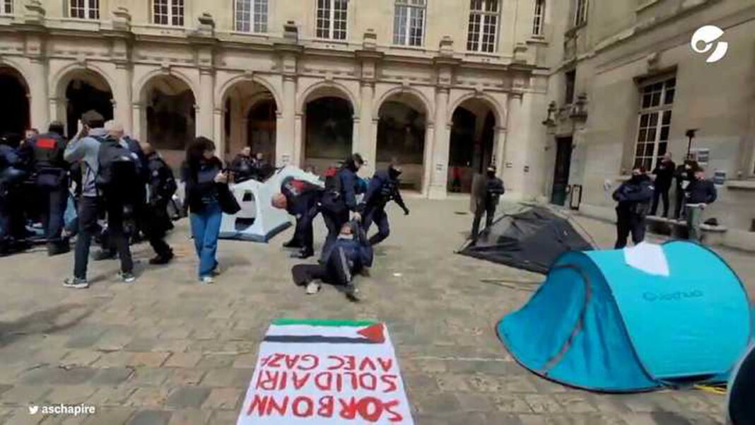Francia protesta palestina