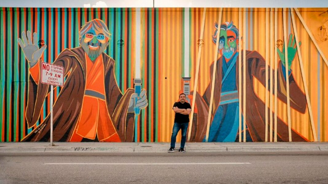 Masters Jedis 100 mural Jesús Soto y Carlos Cruz-Diez