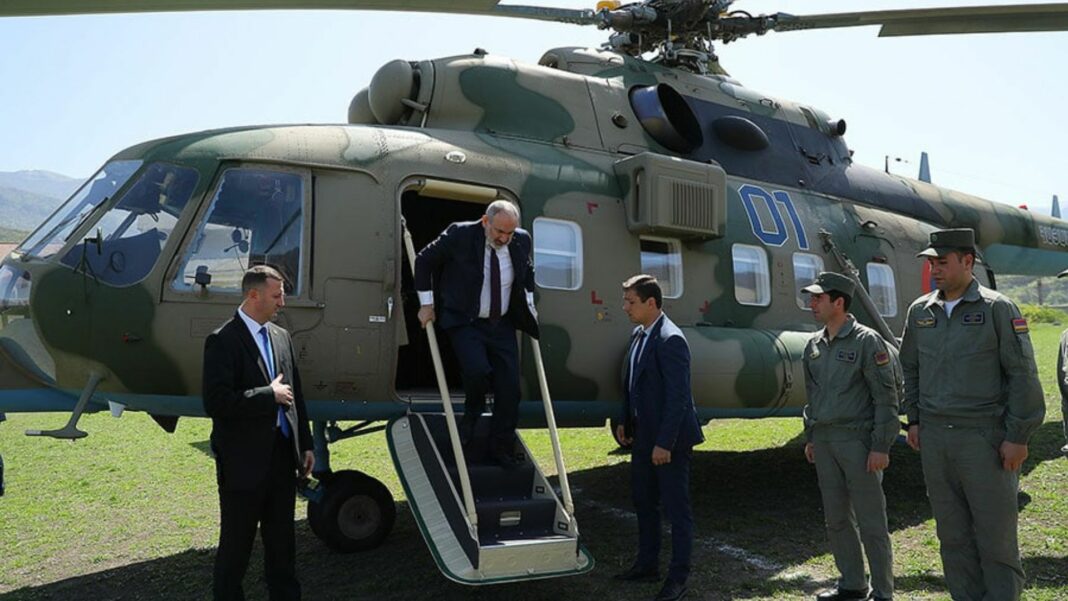 Primer ministro Armenia helicóptero