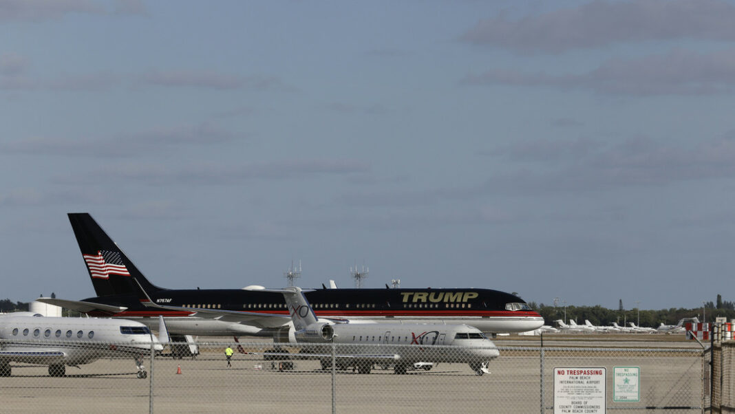 choque de avión Donald Trump