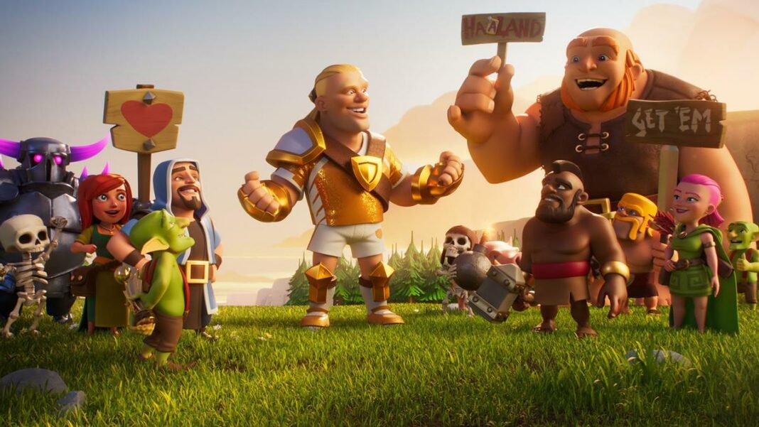 Erling Haaland personajes videojuego clash of clans