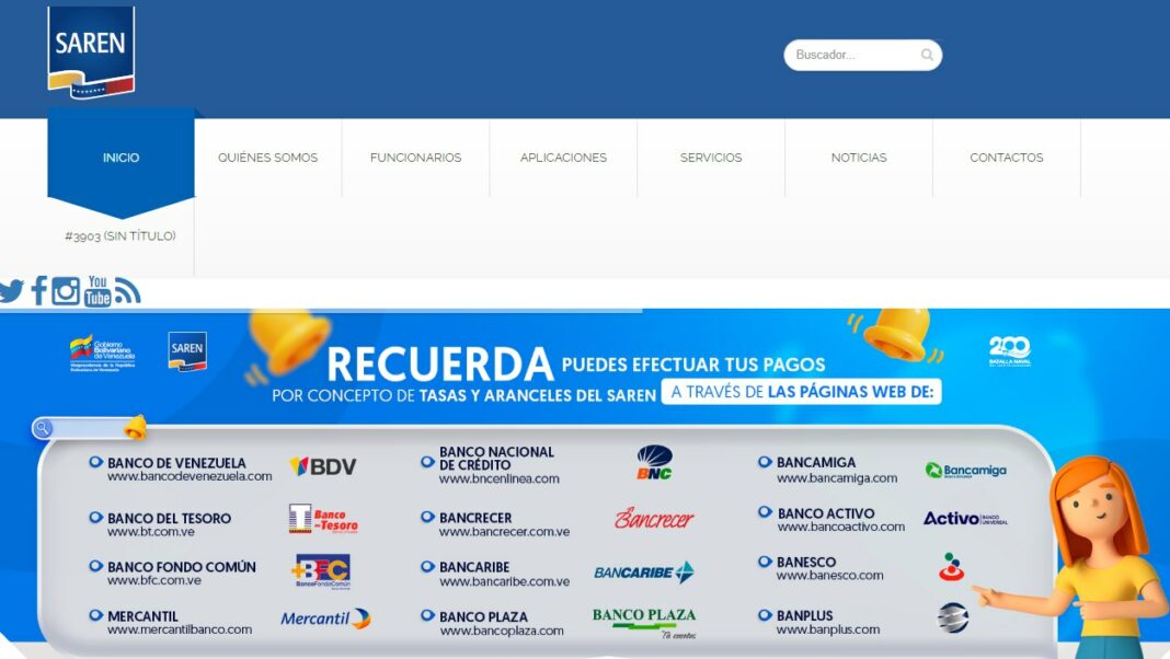 registro empresa Saren página Web