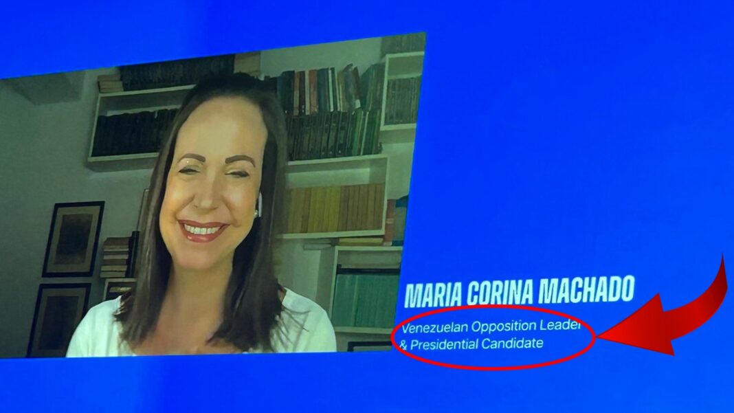 María Corina Machado Foro Oslo candidata presidencial