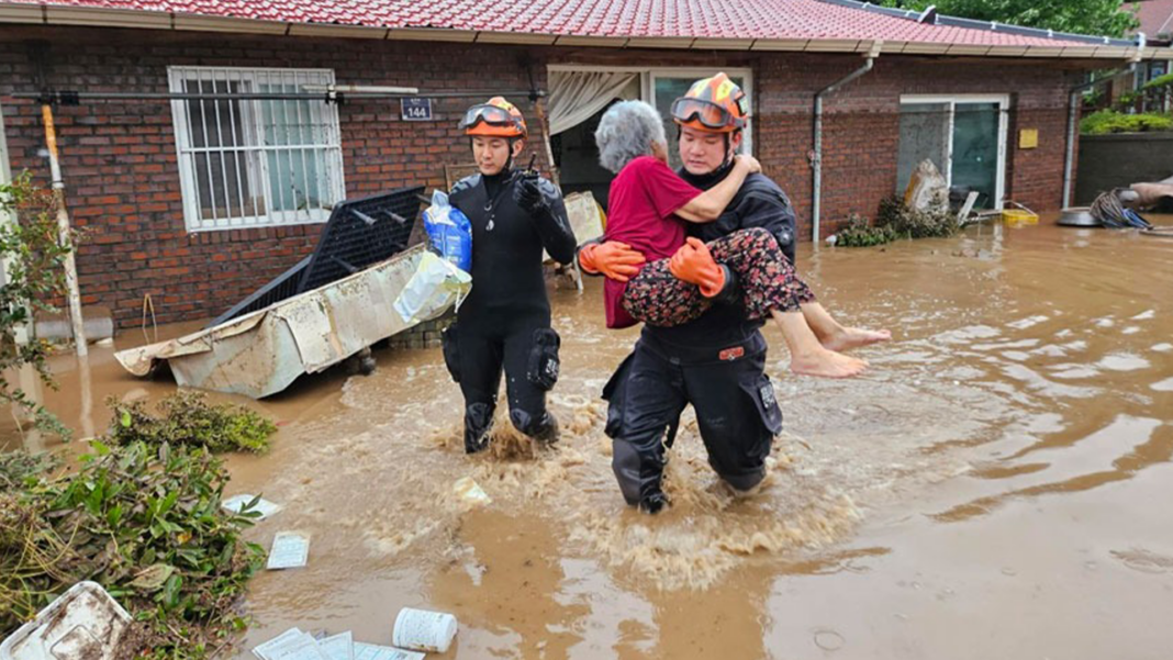 Corea del Sur lluvias