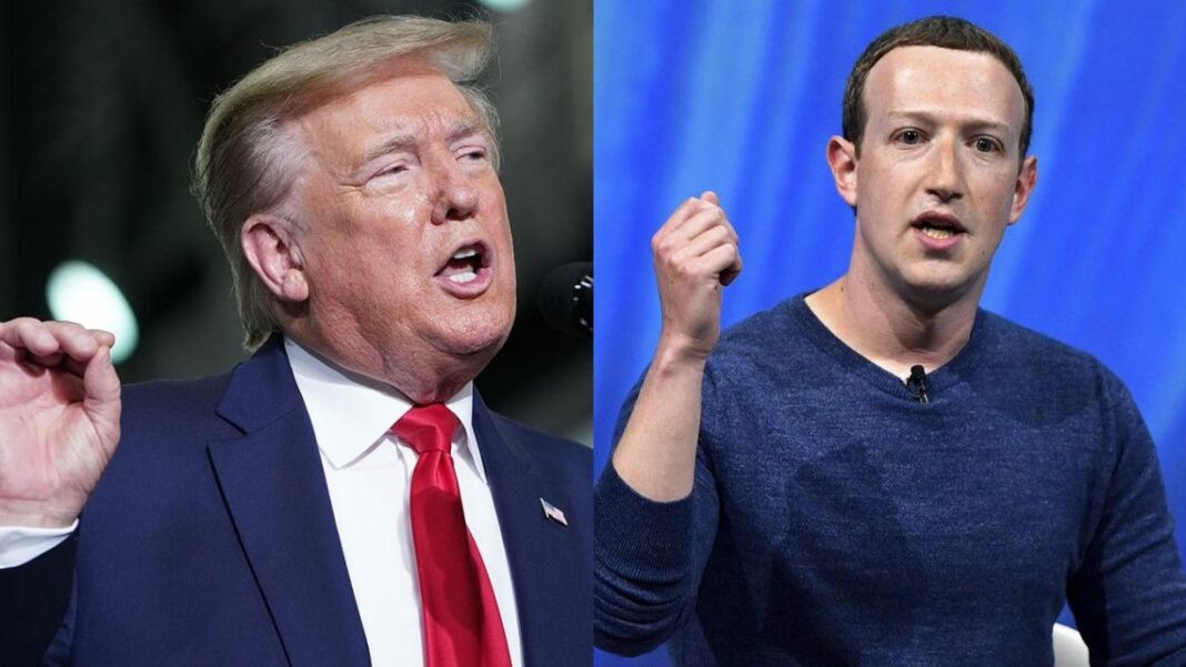 donald Trump Mark Zuckerberg