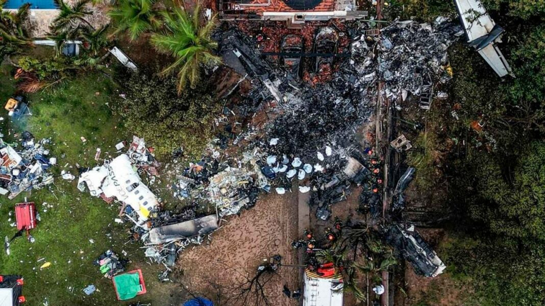 Víctimas de accidente de avión en Brasil