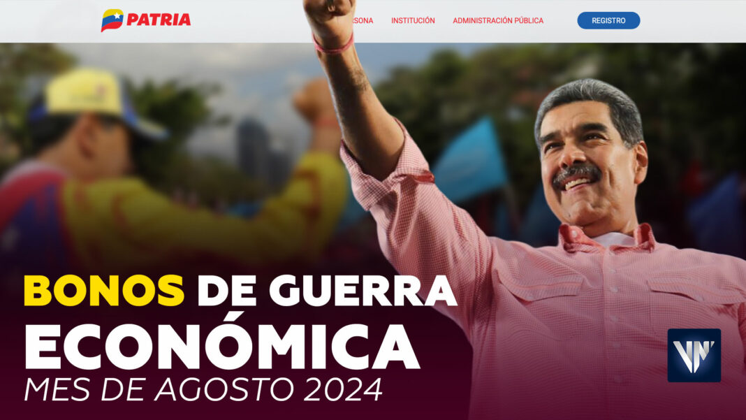 Bono Guerra Económica agosto 2024