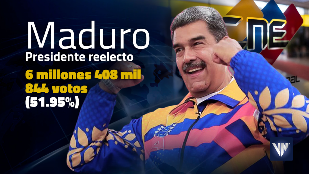 Nicolás Maduro CNE segundo boletín