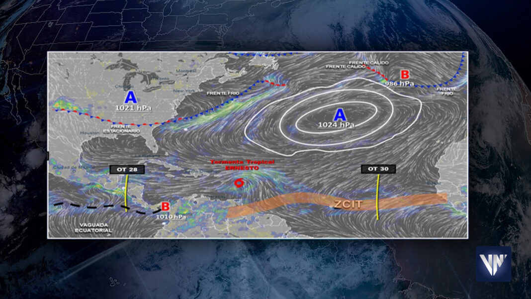 Inameh tormenta tropical Ernesto