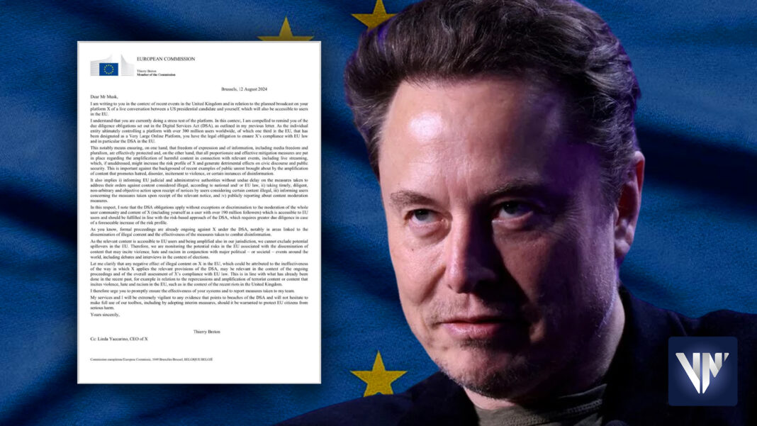 UE amenaza a Elon Musk