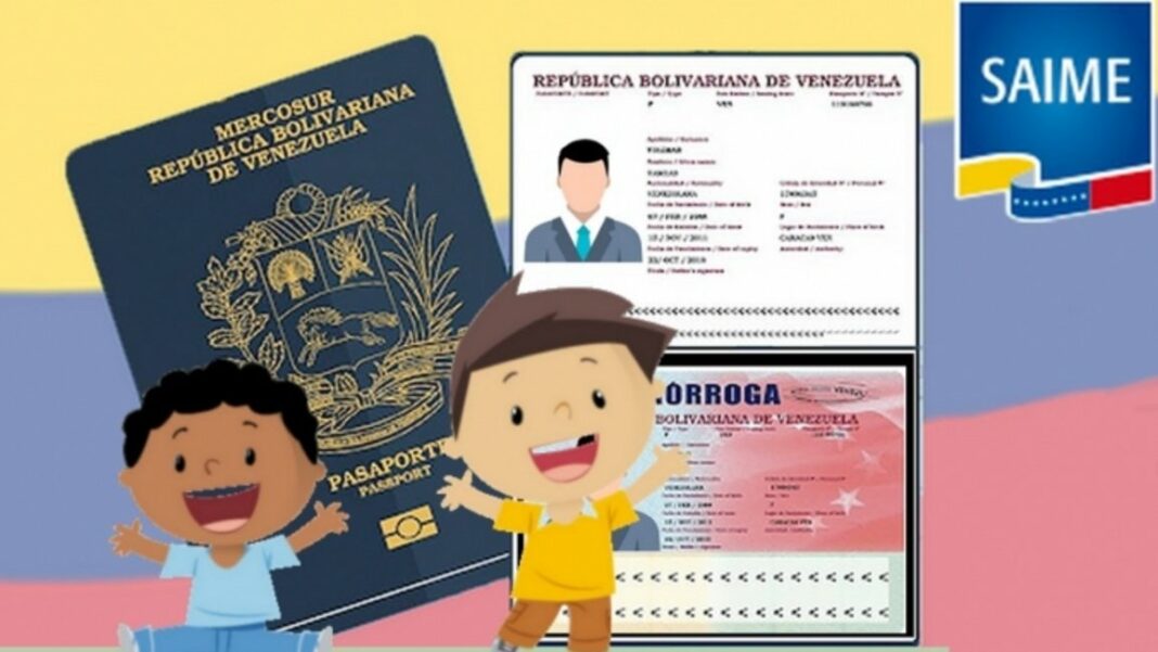 Saime pasaporte para niños venezolanos