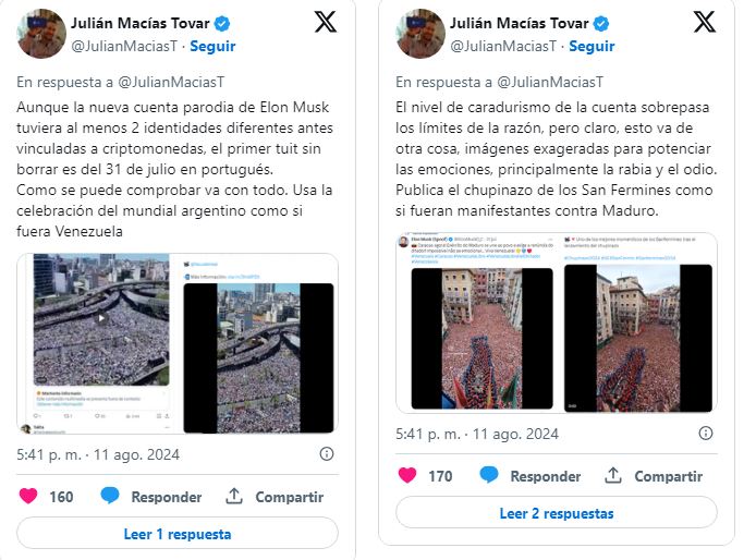 Cuenta falsa de Elon Musk