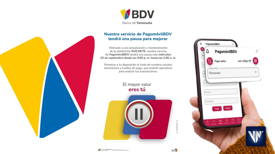 Banco de Venezuela pago móvil