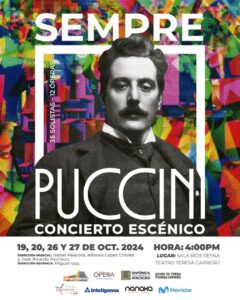 Compañía de Ópera Teresa Carreño rendirá homenaje al compositor italiano Giacomo Puccini