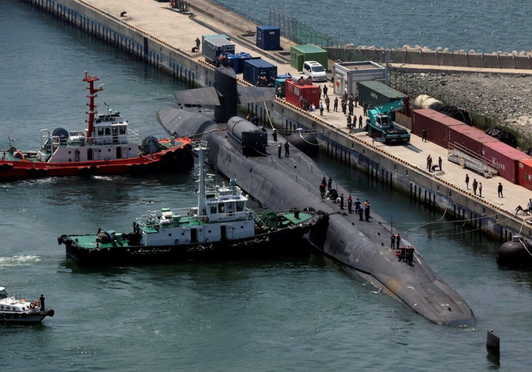 Corea del Norte promete respuesta a llegada de submarino nuclear estadounidense a Corea del Sur