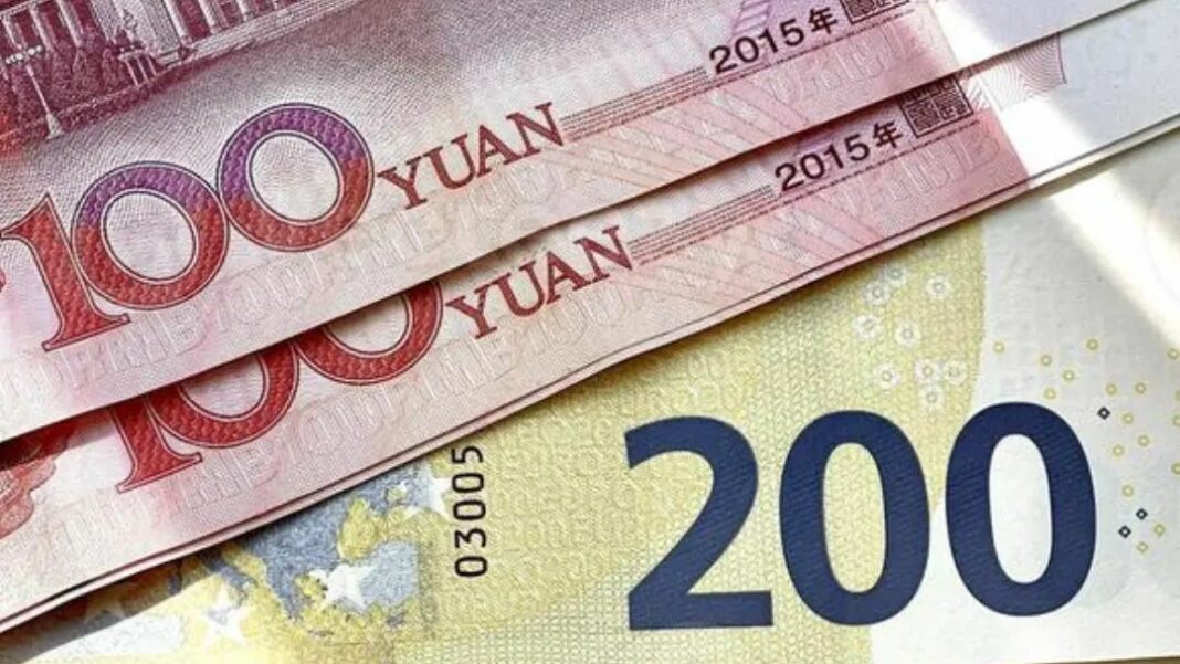 Yuan Euro moneda