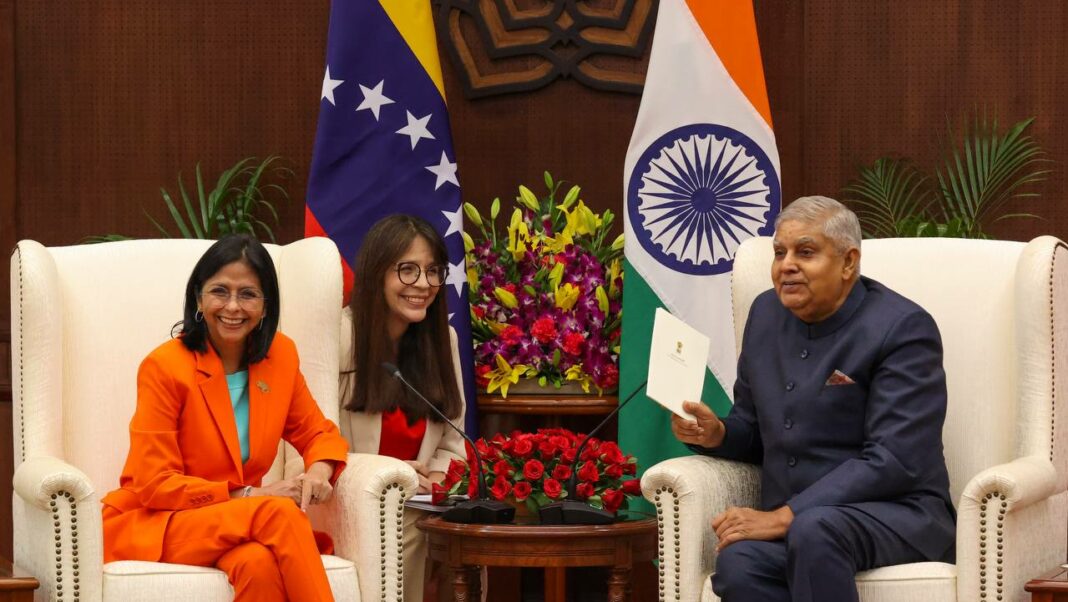 vicepresidenta Rodríguez encuentro India