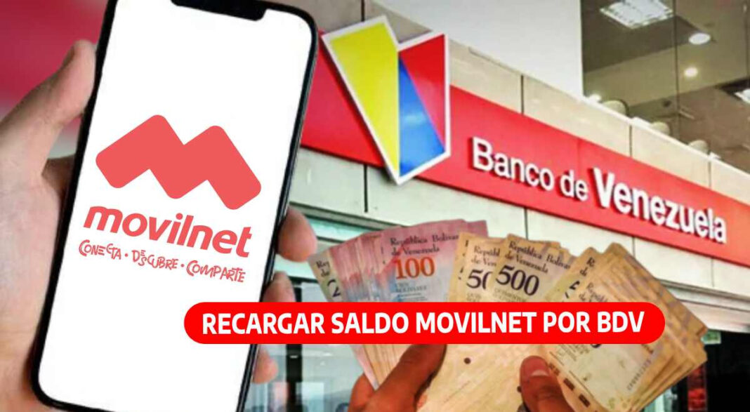 BDV recarga prepago Movilnet