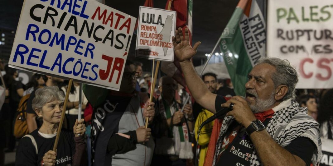 Manifestantes piden al Gobierno de Brasil romper relaciones con Israel