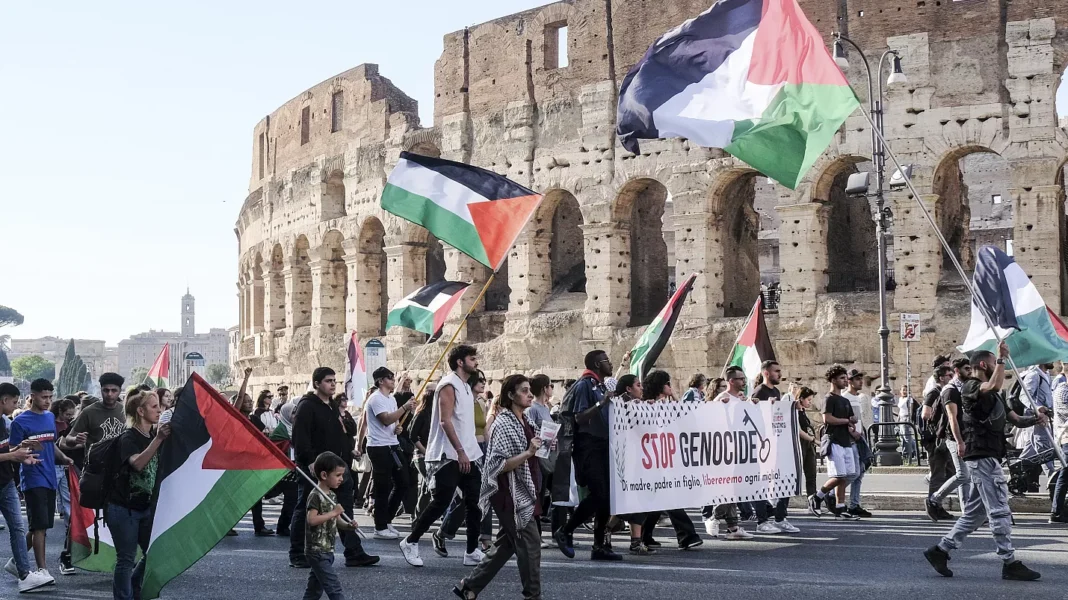 Palestina manifestación Italia