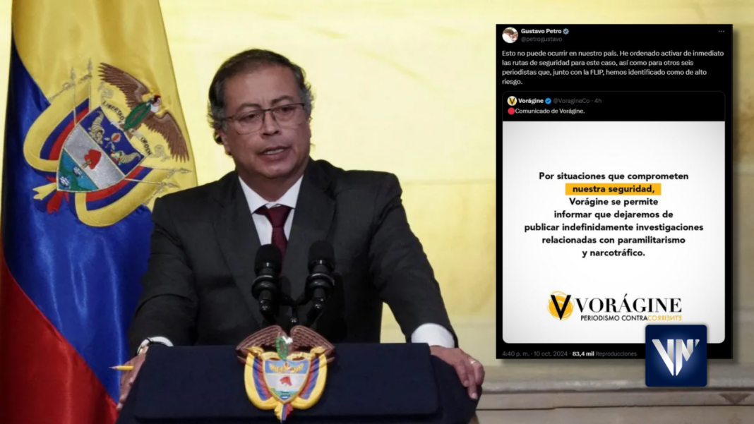 Gustavo Petro seguridad periodistas