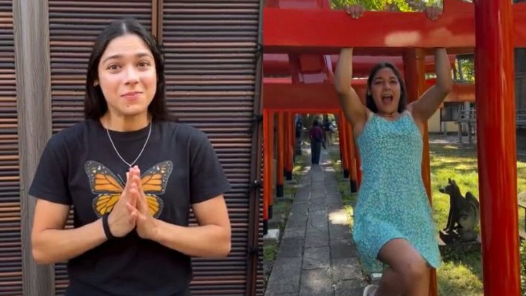 Influencer chilena Japón estructura sagrada