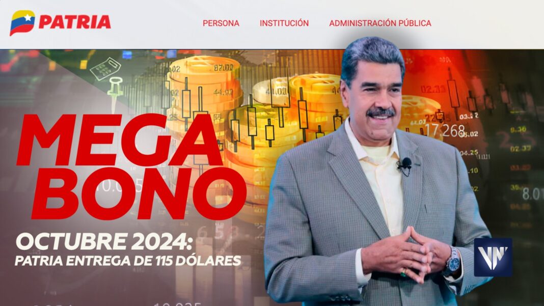 Octubre 2024 Patria MEGA BONO 115 dólares