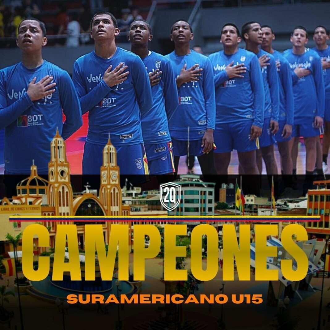 Venezuela campeona Sudamericano de baloncesto U15