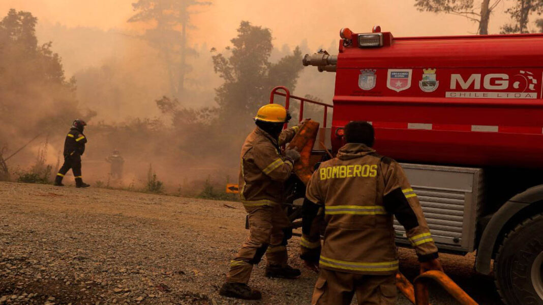 Alerta roja Chile Incendios