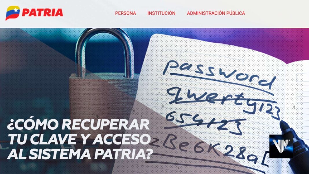 recuperar acceso al Sistema Patria