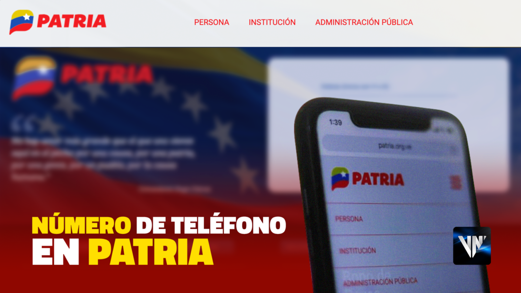 Proceso de certificación del número de teléfono en Patria