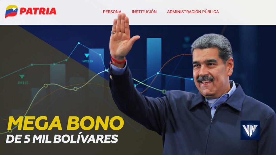 Patria mega bono de 5 mil bolívares