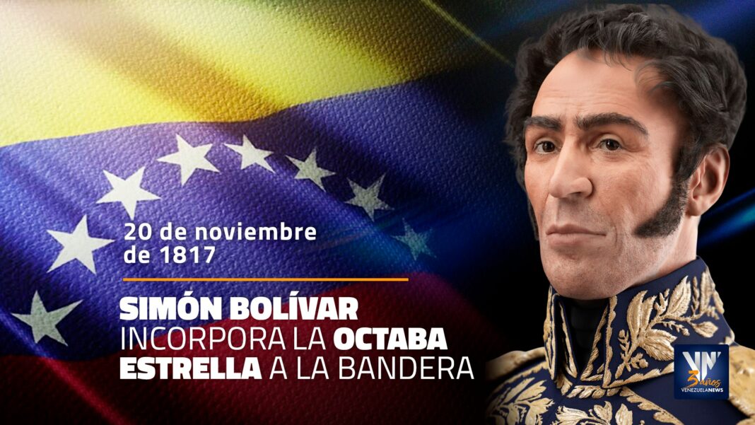 Bandera Venezuela octava estrella