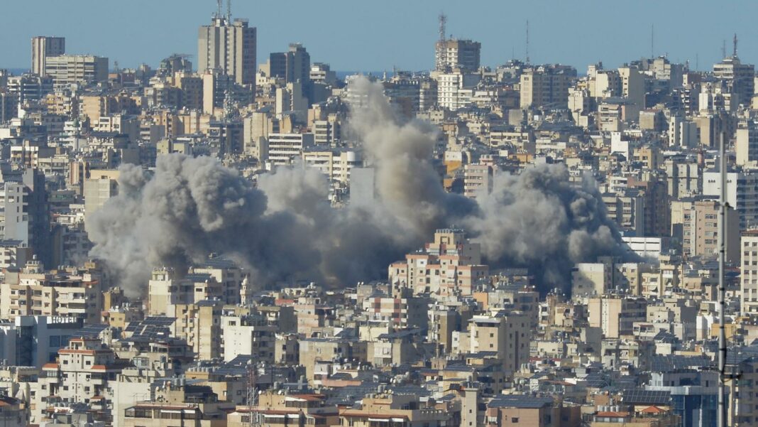 Fuerza aérea Israel destruye edificio Beirut