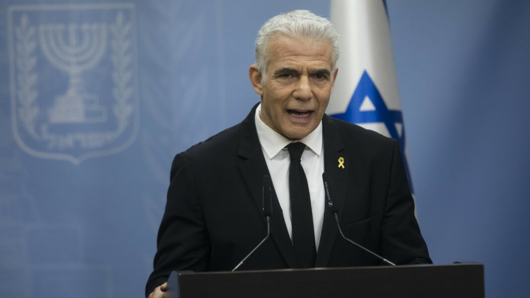 Yair Lapid rehenes Benjamín Netanyahu