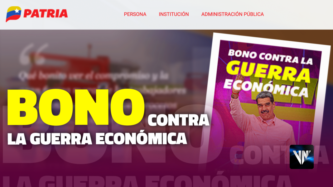 asignación del Bono Contra la Guerra Económica