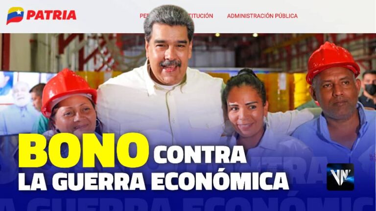 Bono Contra la Guerra Económica Trabajadores