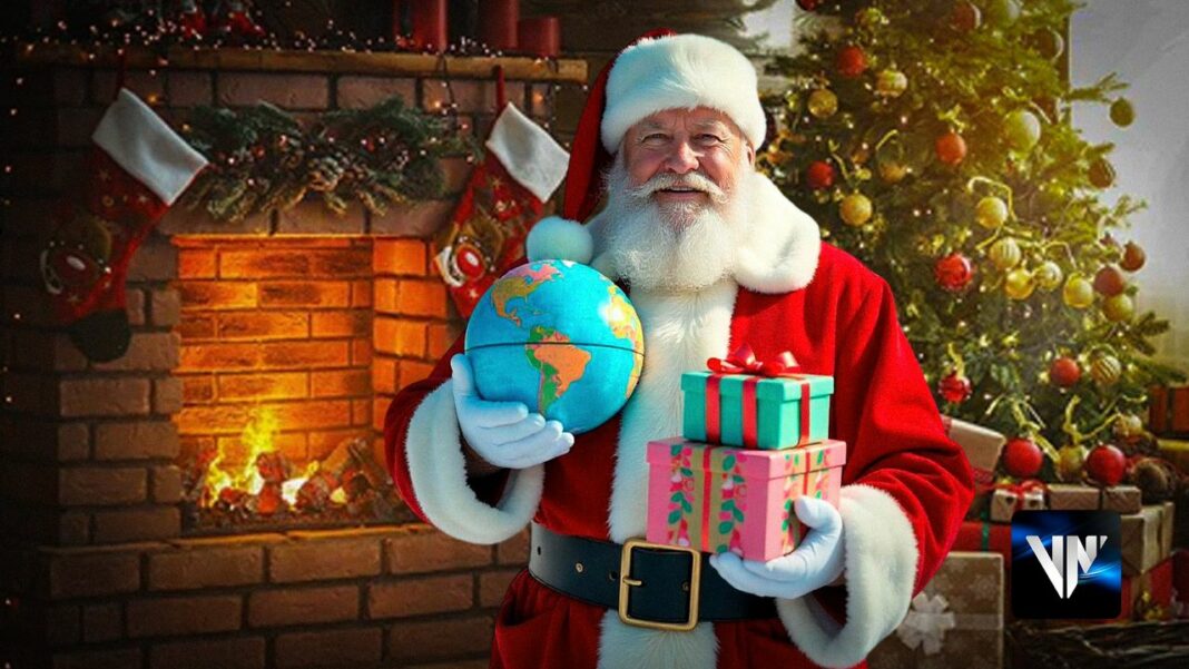 Tradición navideña: Santa Claus reparte regalos a millones de niños en todo el mundo