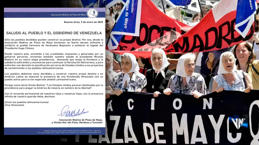 Asociación Madre Plaza Mayo, Movimiento Argentina Nicolás Maduro, Venezuela, Pueblo Venezolano