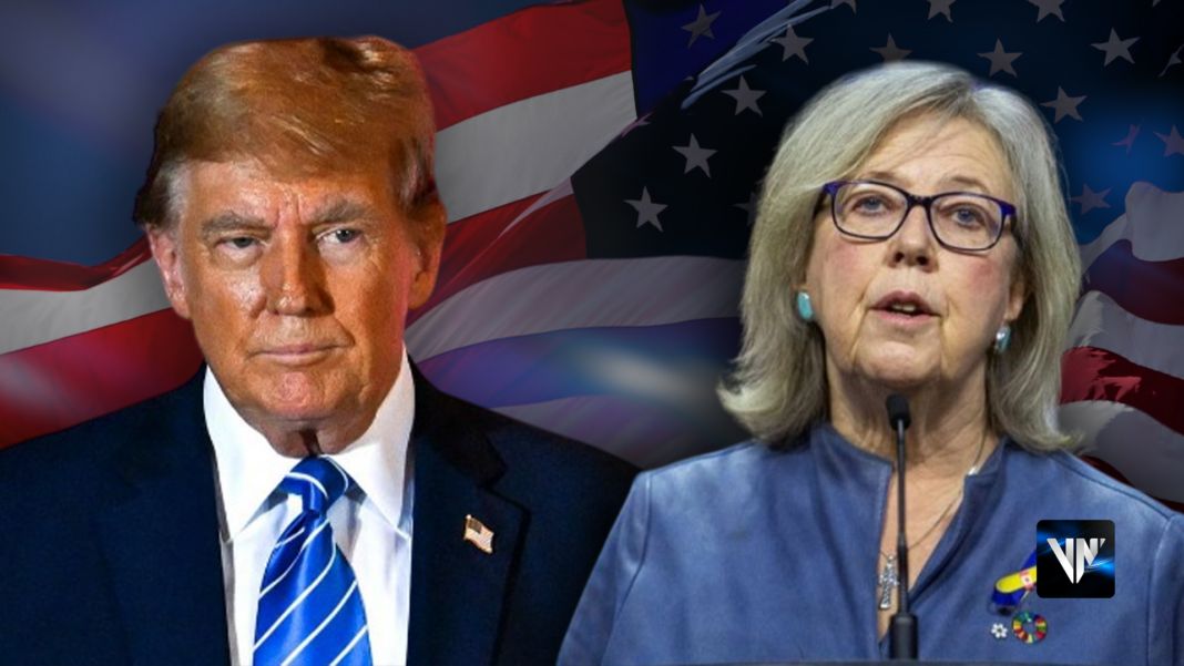 Elizabeth May, Trump, Canadá, Estados Unidos