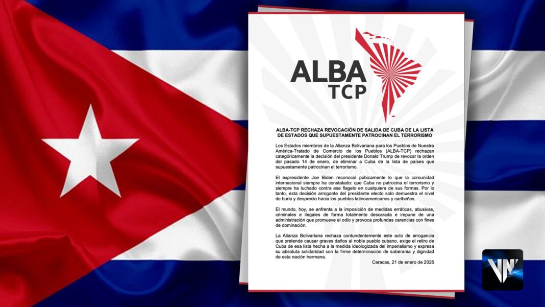 ALBA-TCP Trump Cuba terrorista