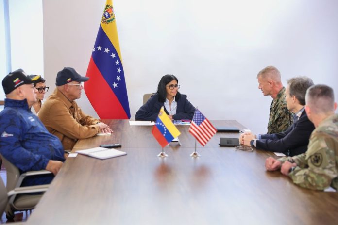 Delcy Rodríguez delegación EE.UU