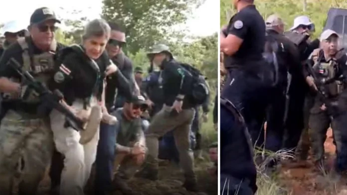 Presidenta de Costa Rica fue evacuada tras explosión durante visita a zona fronteriza (+Video) Presidenta Costa Rica evacuada