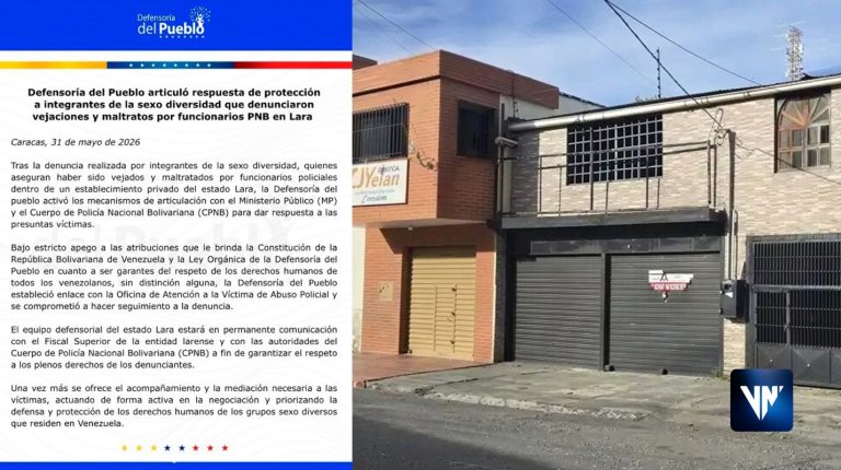 Defensoría del Pueblo Ministerio Público Sauna Barquisimeto Lara LGBTQ+ Derechos Humanos Comunicado Sexo Diversidad