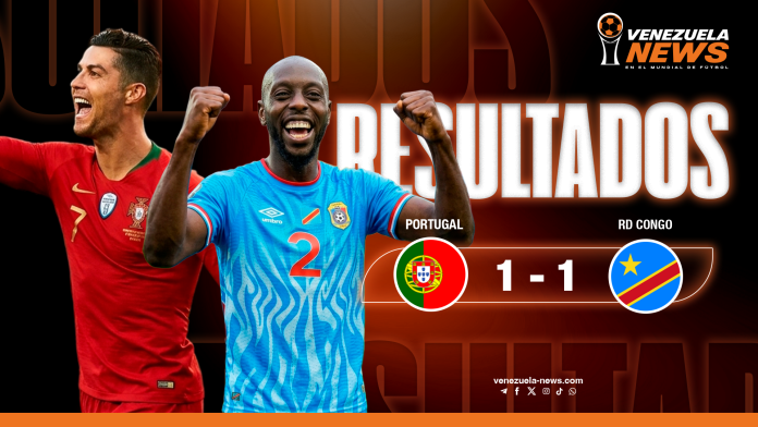 RD Congo le arranca un 1-1 a Portugal en su regreso al Mundial tras 52 años RDC le arranca un 1-1 a Portugal en su regreso al Mundial tras 52 años