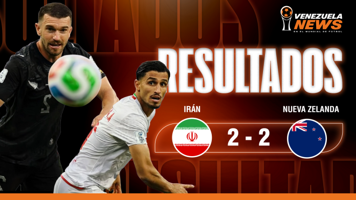 Irán y Nueva Zelanda empatan 2-2 en un debut vibrante por el Grupo G