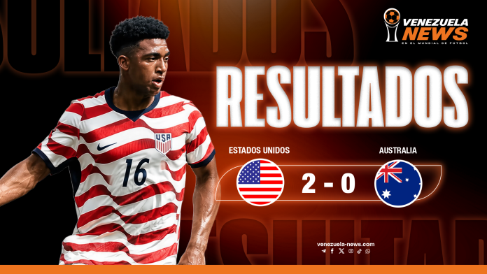 Estados Unidos venció 2-0 a Australia Estados Unidos venció 2-0 a Australia